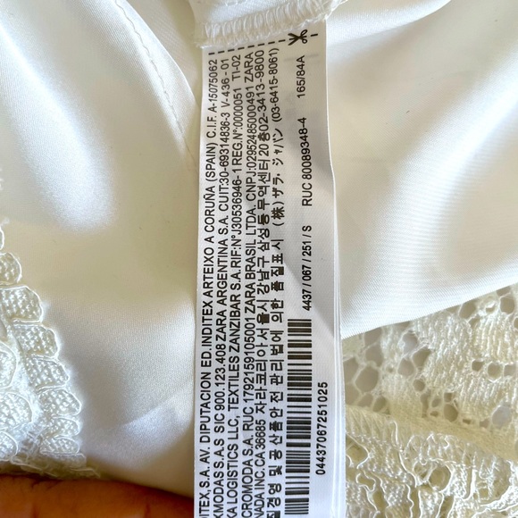 Zara lace bodycon midi dress🖤🤍 - Picture 10 of 10